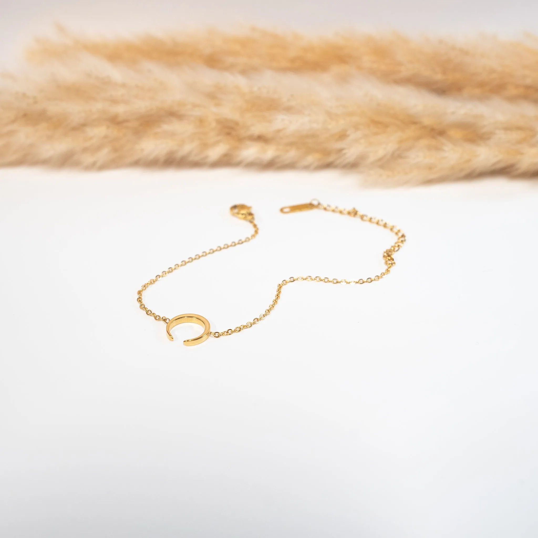 Minimal Crescent Bracelet