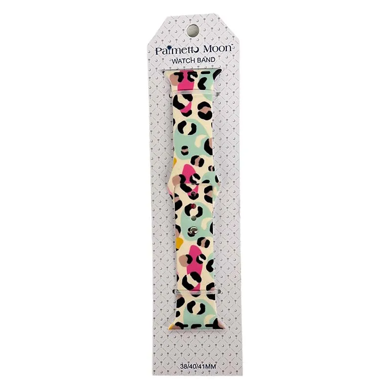 Multi Leopard Watchband