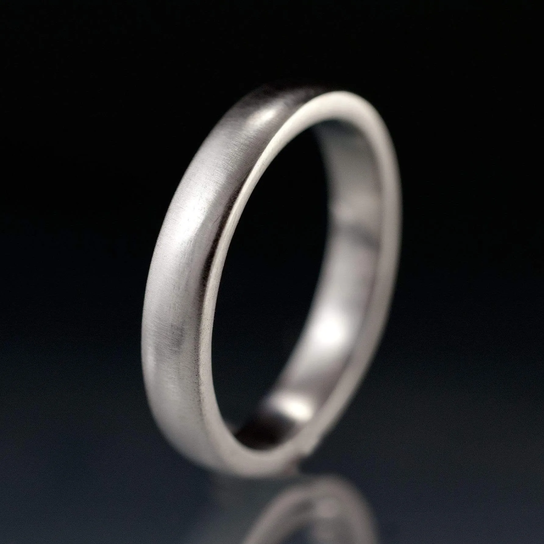 Narrow Domed Wedding Band, 2-4mm Width