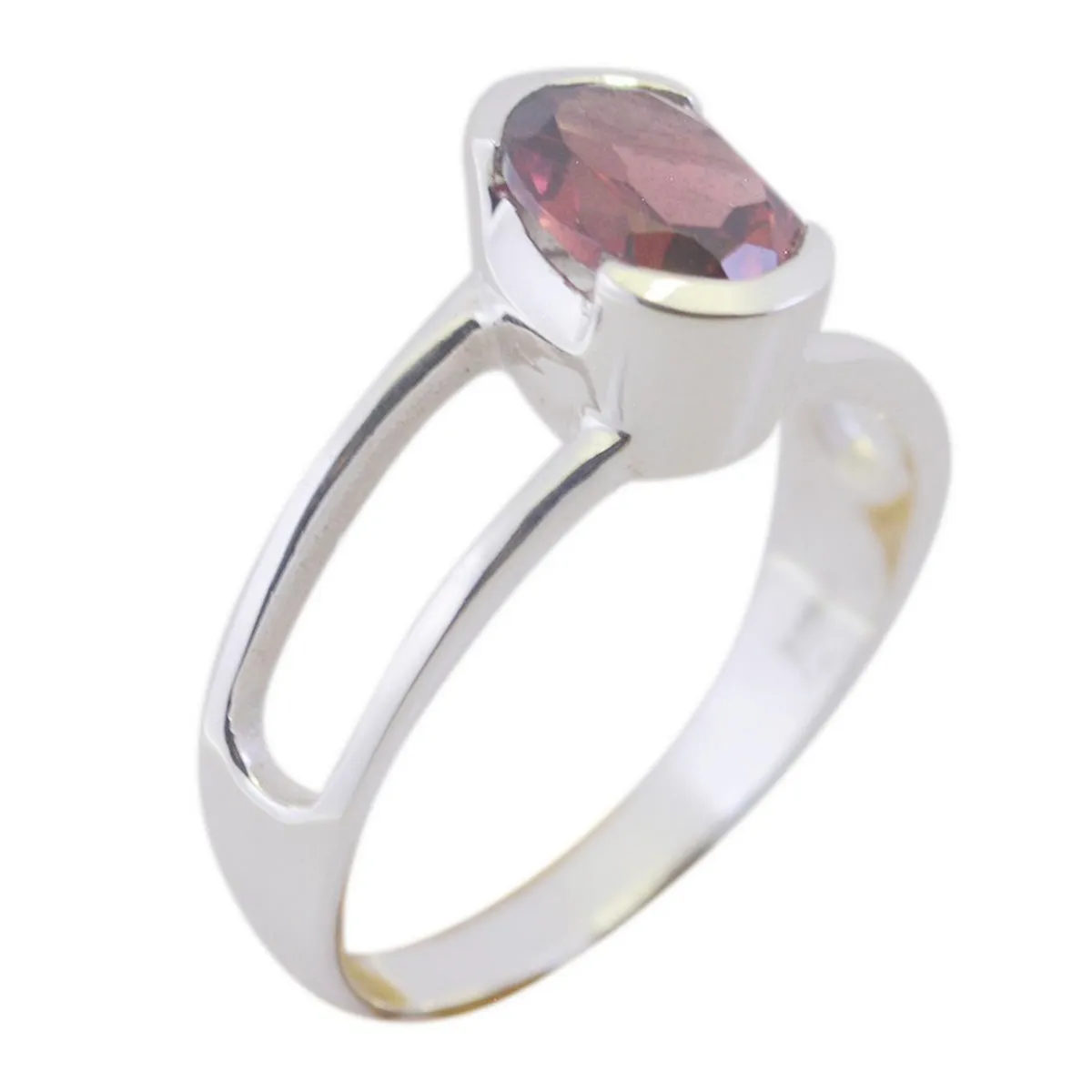 Pulchritudinous Gemstones Garnet Solid Silver Rings Beautiful Jewelry