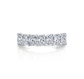 Radiant Cut Diamonds 1/2 Way Band