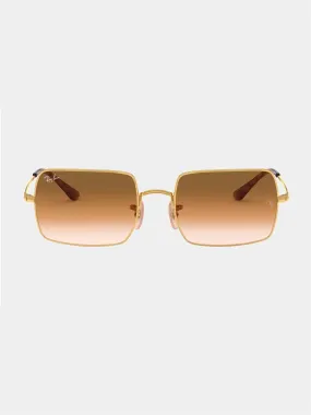 Ray-Ban Square Arista - Clear Gradient Brown