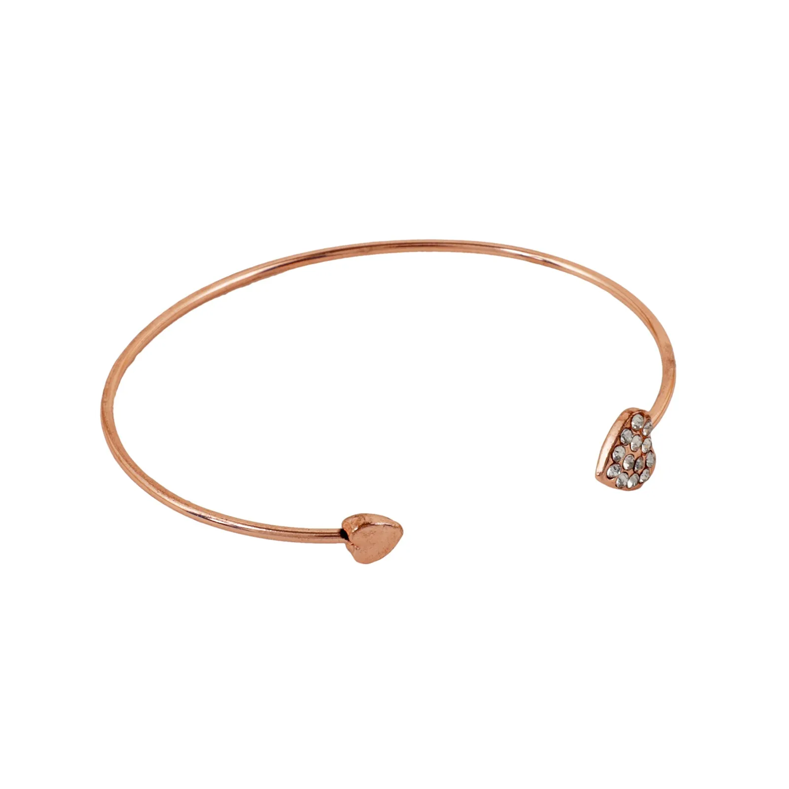 Rosegold Heart Love Triangle