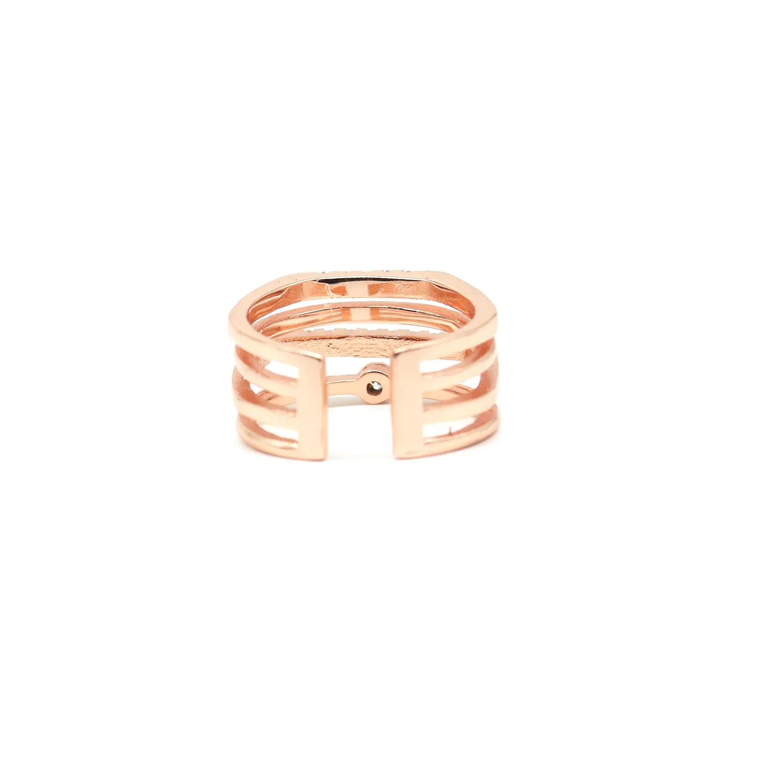 Rosegold Heart Love Triangle