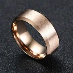 Sanity’s Band Ring Collection - Rose Gold Steel Ring - R59