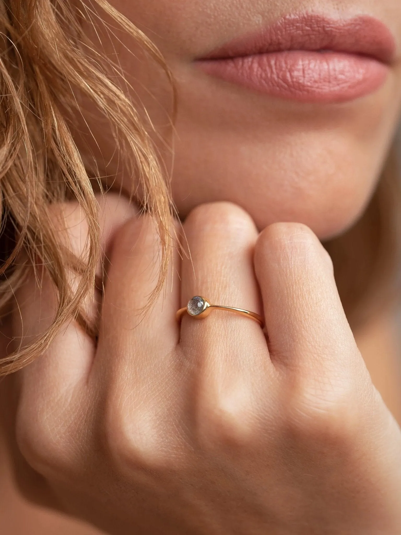 Selenia Labradorite Ring