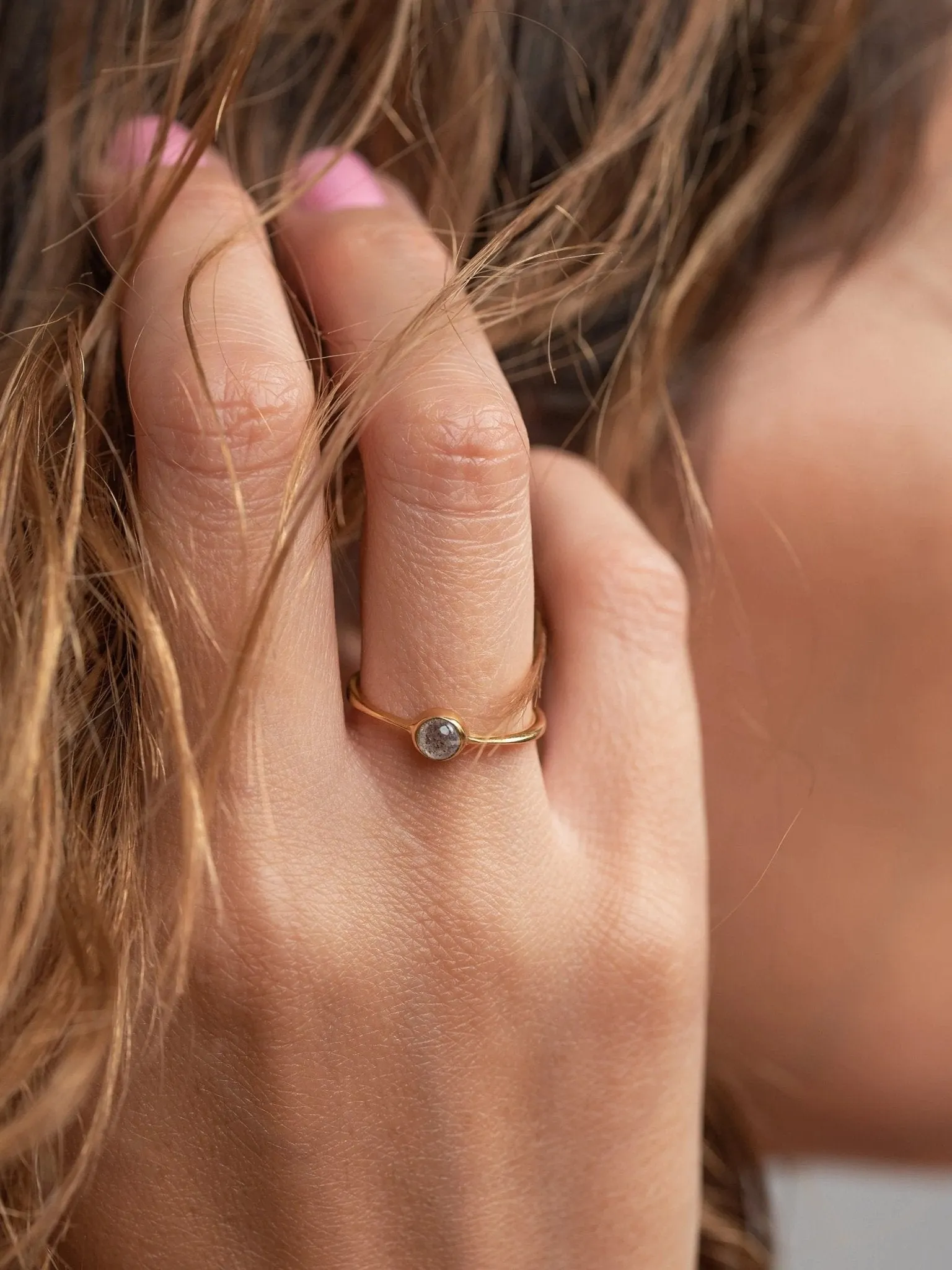 Selenia Labradorite Ring