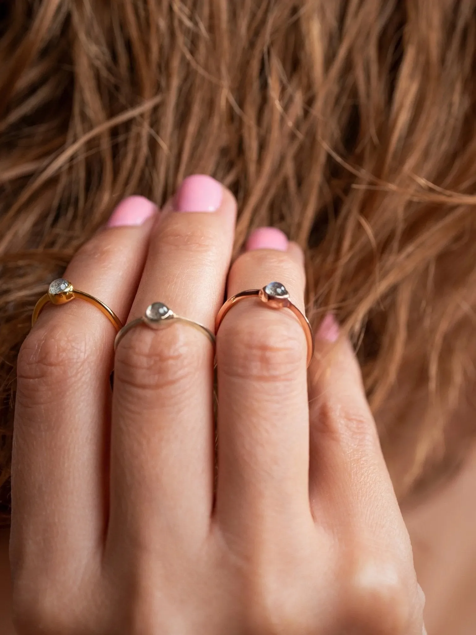 Selenia Labradorite Ring