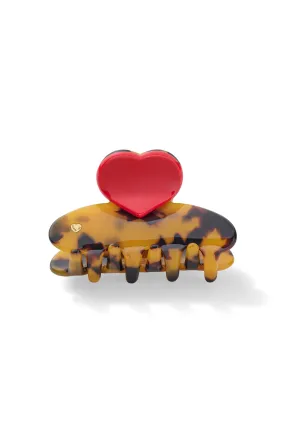 Small Heart Jelly Hair Clip