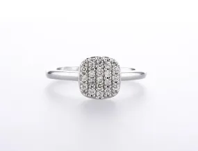 Square Diamond Ring (0.25Ctw)