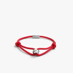 Sterling Silver Red Trinity Bracelet