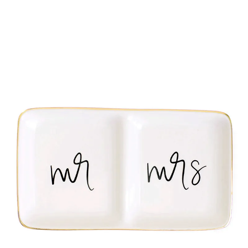 SWEET WATER DECOR | Mr. and Mrs. Jewelry Dish