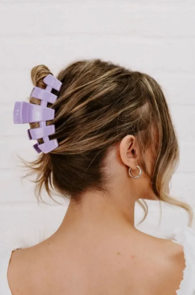 Teletie Classic Lilac You Large Hair Clip