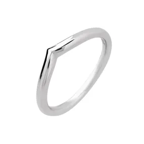 Wishbone V Shape Wedding Band