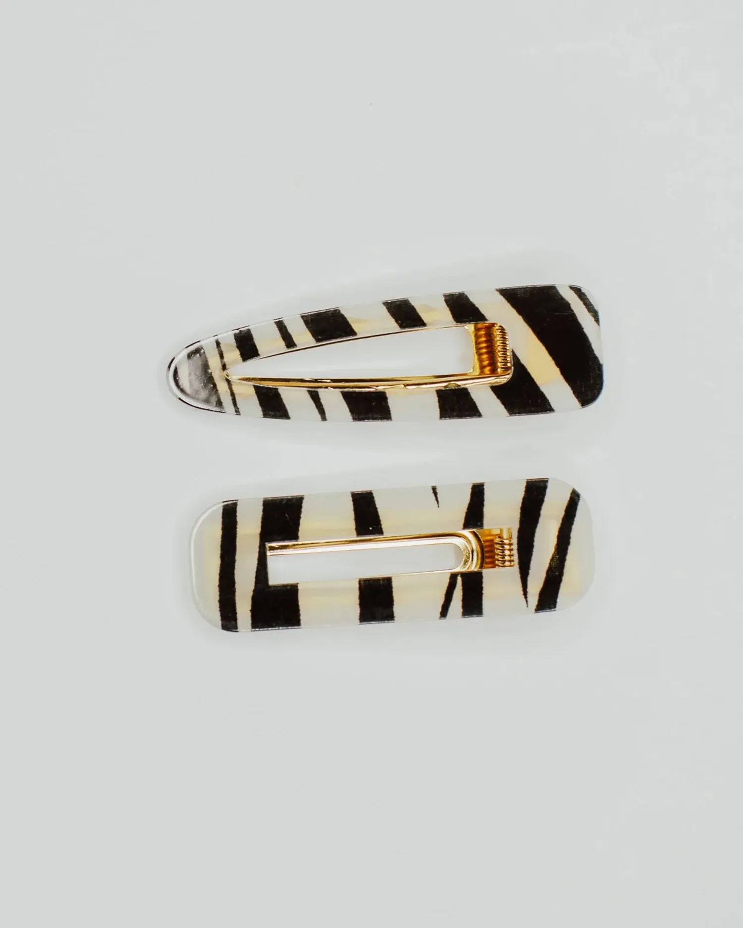 Zebra Stripe Hair Clips